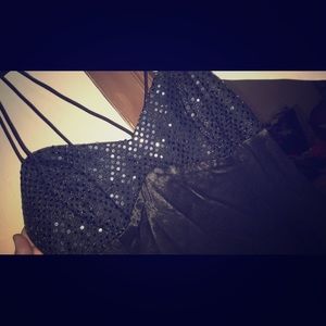 Black sequin dress